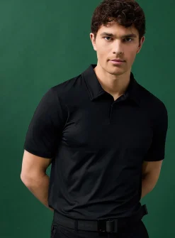 Solid colour golf polo