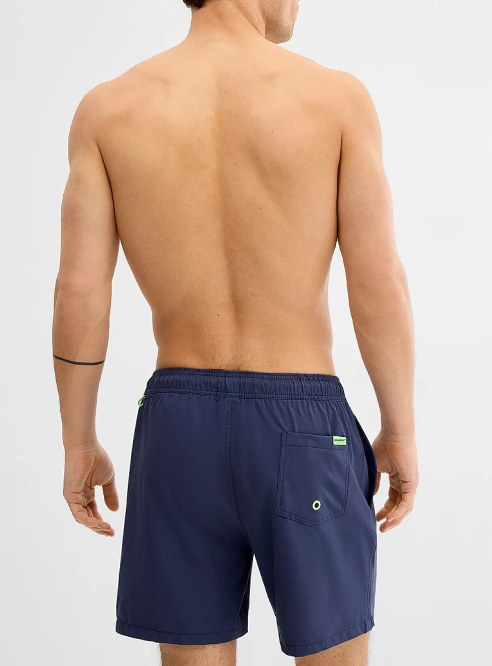 Solid colour stretch swim trunk