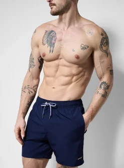 Solid colour stretch swim trunk