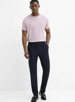 Solid comfort-waist pant