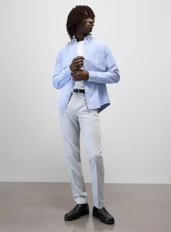 Solid comfort-waist pant
