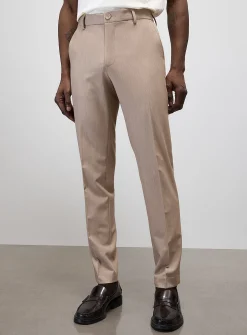 Solid comfort-waist pant