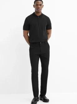 Solid comfort-waist pant