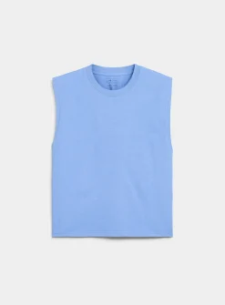 Solid cropped tank
