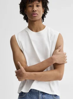 Solid cropped tank