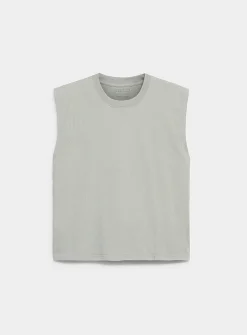 Solid cropped tank
