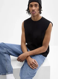 Solid cropped tank
