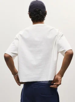 Solid cropped T-shirt