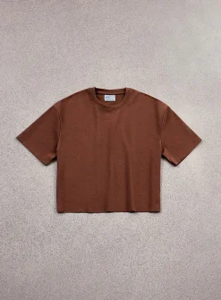 Solid cropped T-shirt