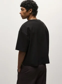 Solid cropped T-shirt