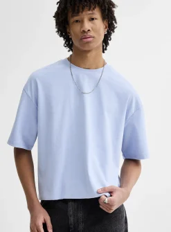 Solid cropped T-shirt