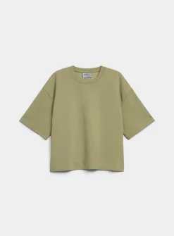 Solid cropped T-shirt