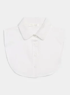 Solid faux Peter Pan collar