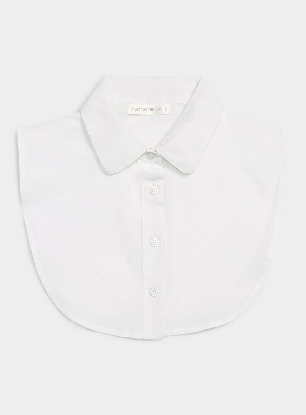 Solid faux Peter Pan collar