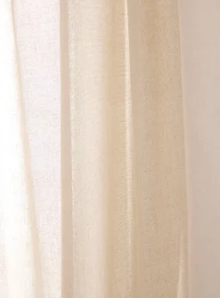 Solid faux-linen curtains