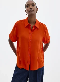 Solid flowy shirt