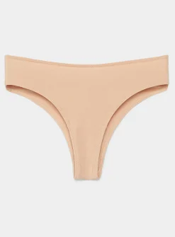 Solid high-cut cheeky panty