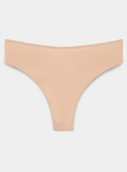 Solid high-cut cheeky panty