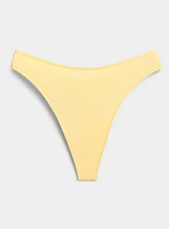 Solid high-cut essential thong