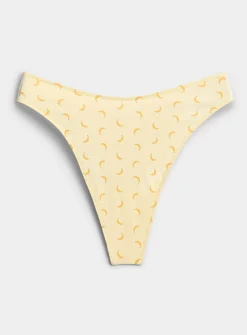 Solid high-cut essential thong