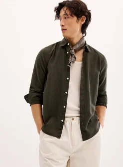 Solid linen shirt