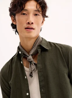 Solid linen shirt