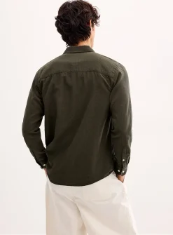 Solid linen shirt