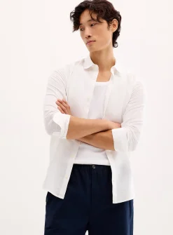 Solid linen shirt