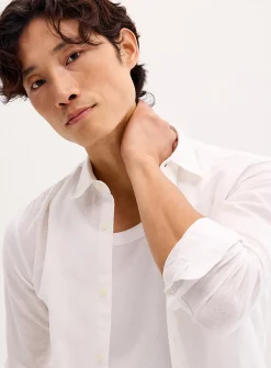 Solid linen shirt