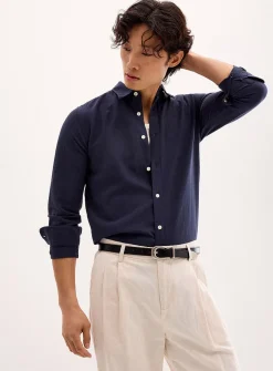 Solid linen shirt