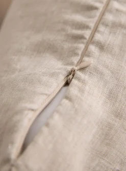 Solid pure linen removable-cover cushion