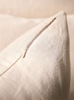 Solid pure linen removable-cover cushion