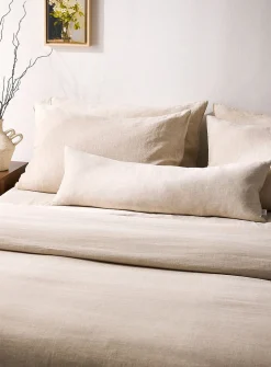 Solid pure linen removable-cover cushion