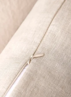 Solid pure linen removable-cover cushion
