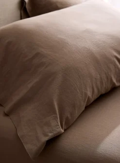 Solid pure organic cotton sheet set
