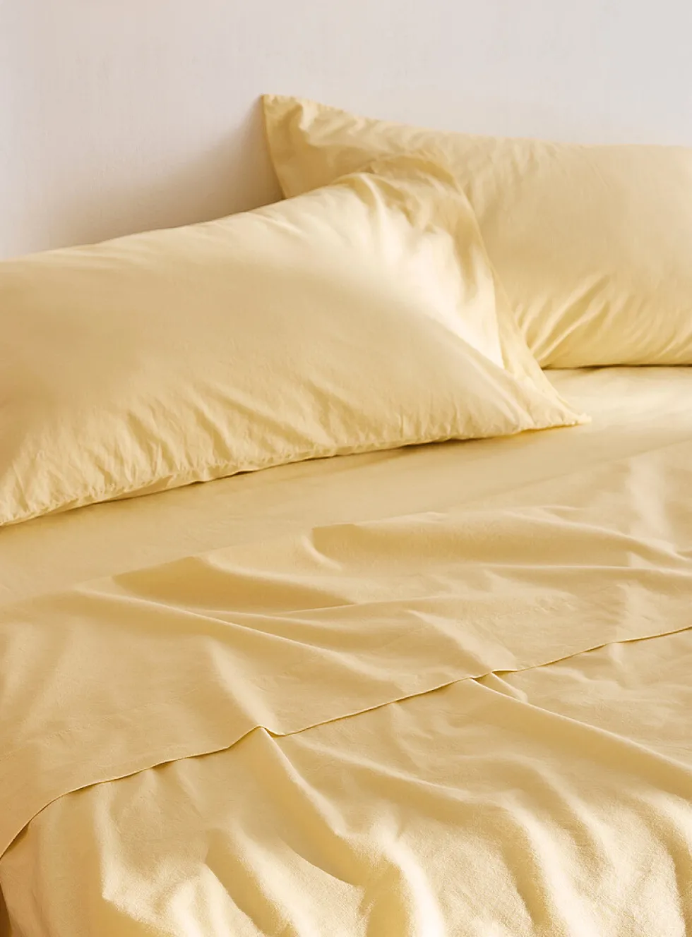 Solid pure organic cotton sheet set