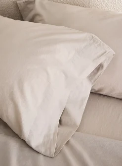 Solid pure organic cotton pillowcases
