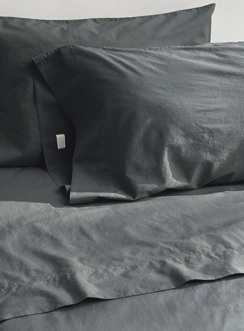 Solid pure organic cotton sheet set