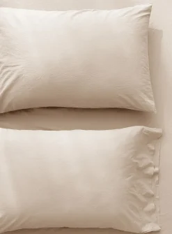 Solid pure organic cotton pillowcases
