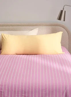 Solid pure organic cotton percale pillow sham