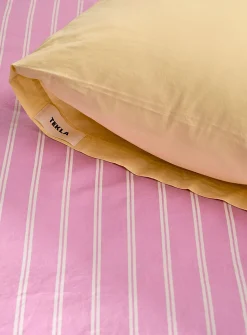 Solid pure organic cotton percale pillow sham