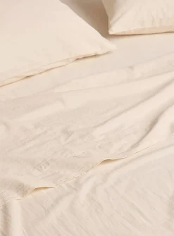 Solid pure organic cotton sheet set