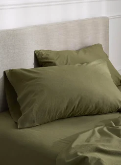 Solid pure organic cotton pillowcases