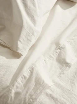 Solid pure organic cotton sheet set