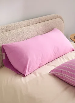 Solid pure organic cotton percale pillow sham