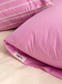 Solid pure organic cotton percale pillow sham