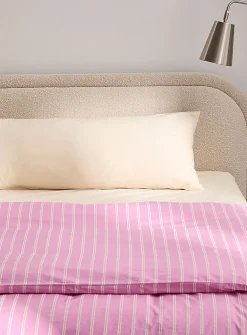 Solid pure organic cotton percale pillow sham