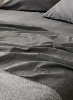 Solid pure organic cotton sheet set
