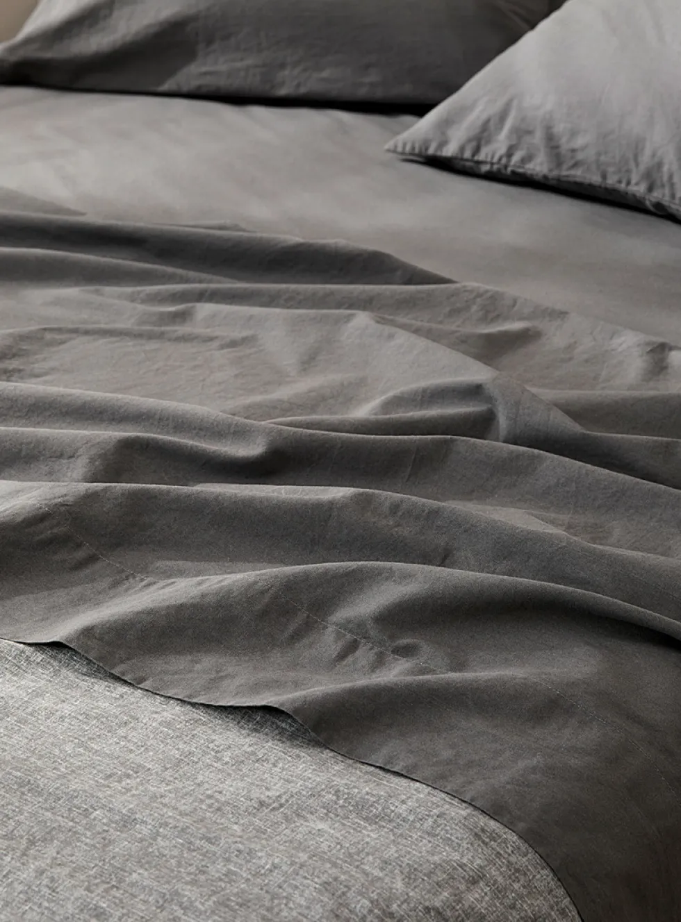 Solid pure organic cotton sheet set