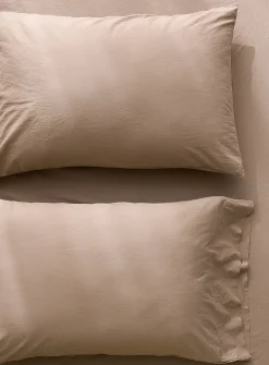 Solid pure organic cotton pillowcases